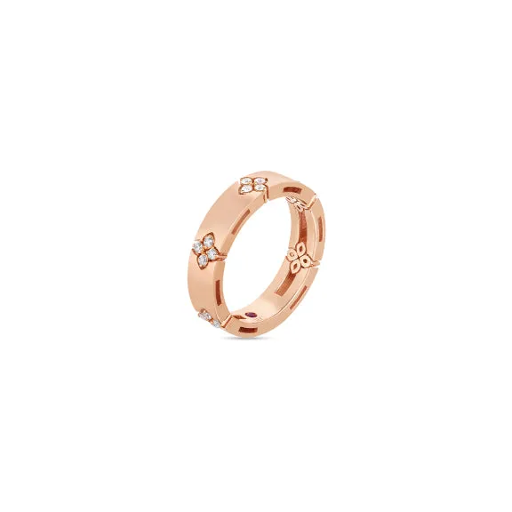 Roberto Coin Love in Verona 18K Rose Gold Diamond Band Ring