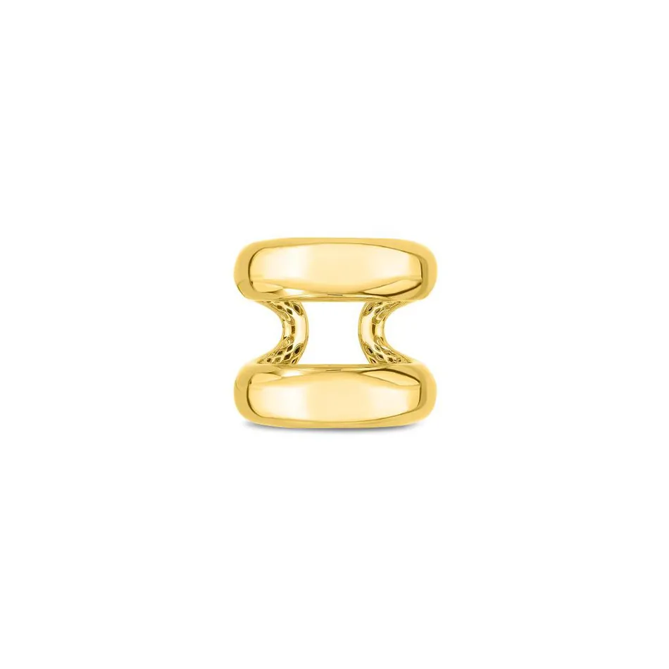 Roberto Coin Oro Classic 18K Yellow Gold Double Row Ring