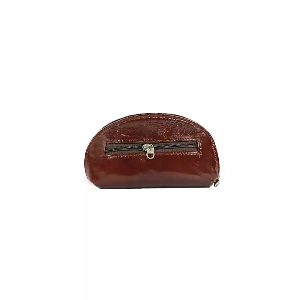 Semi Circle Wallet – Small Pure Leather Wallet For Women/Girls.