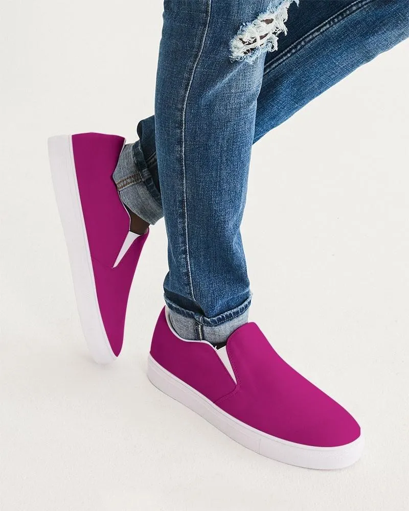 Shaded Magenta Slip-On Canvas Sneakers | Men's | C0M100Y0K30