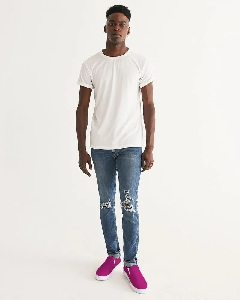 Shaded Magenta Slip-On Canvas Sneakers | Men's | C0M100Y0K30