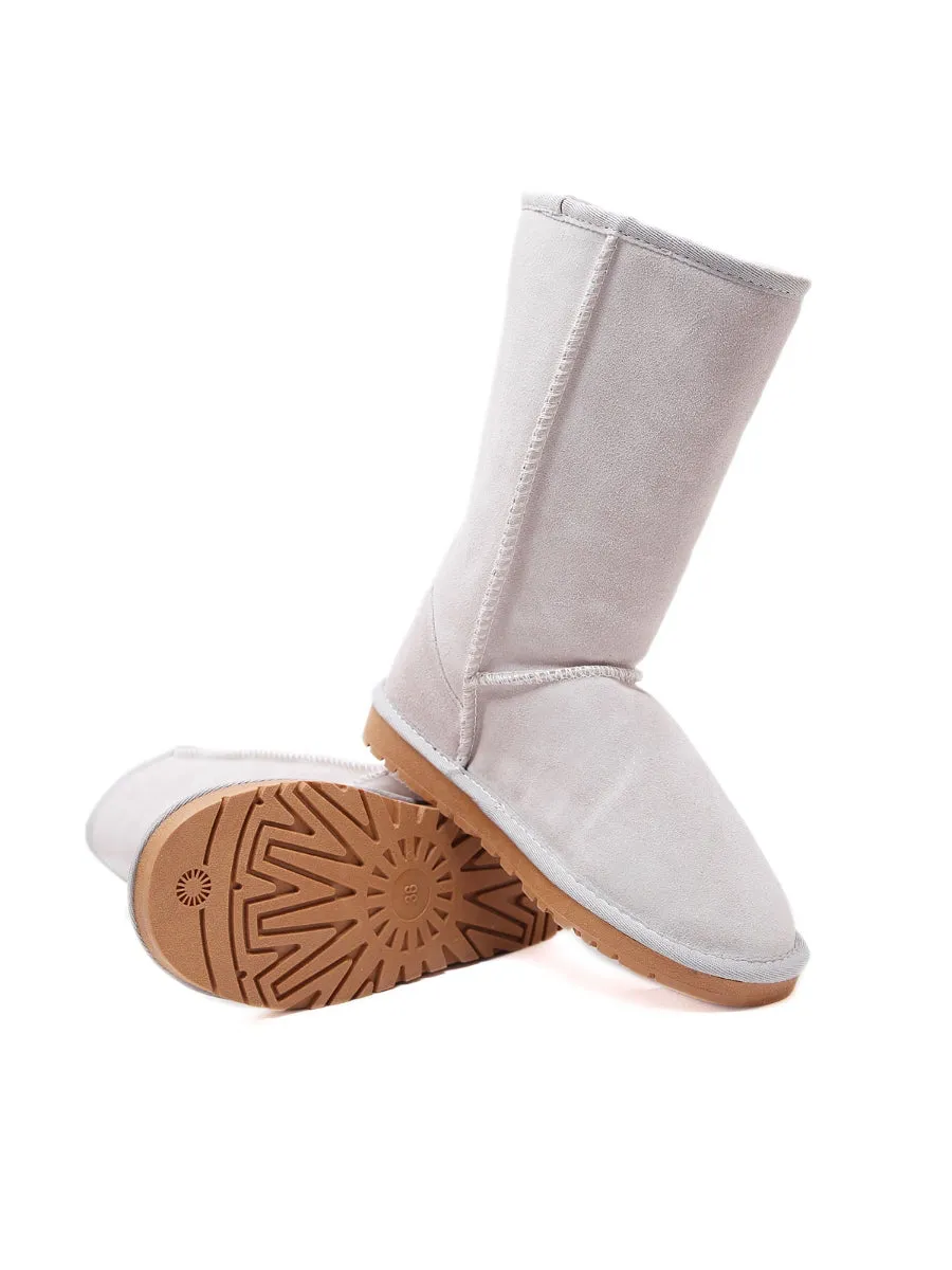 Signature Faux Fur-Lined Suede Mid-Length Boots