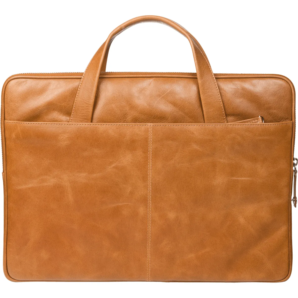 Slim Leather Laptopcase Silkeborg for PC & MacBooks up to 13"- Tan