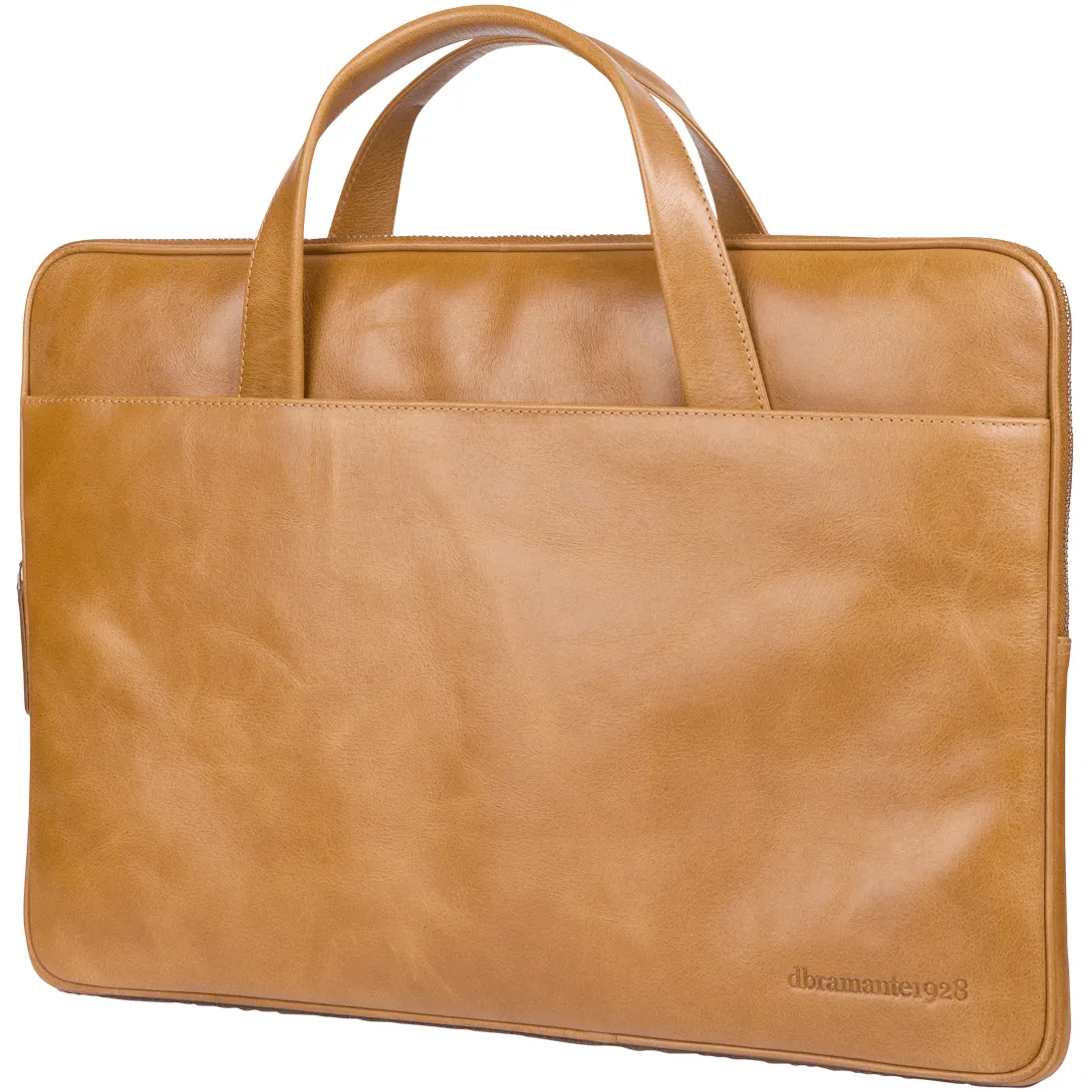 Slim Leather Laptopcase Silkeborg for PC & MacBooks up to 13"- Tan