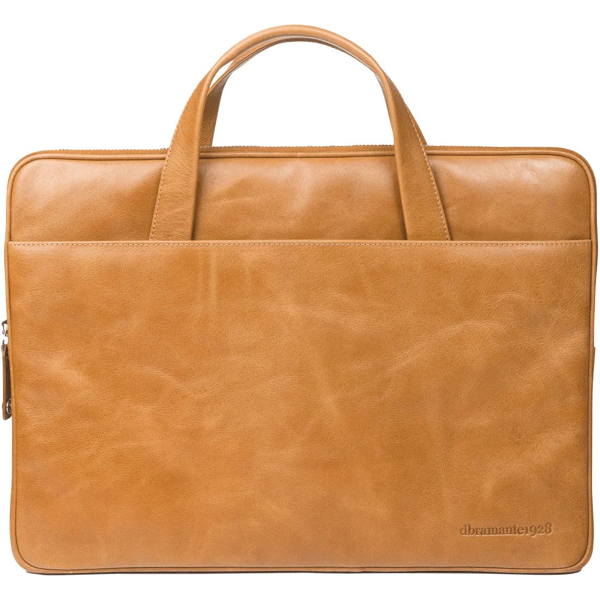 Slim Leather Laptopcase Silkeborg for PC & MacBooks up to 13"- Tan