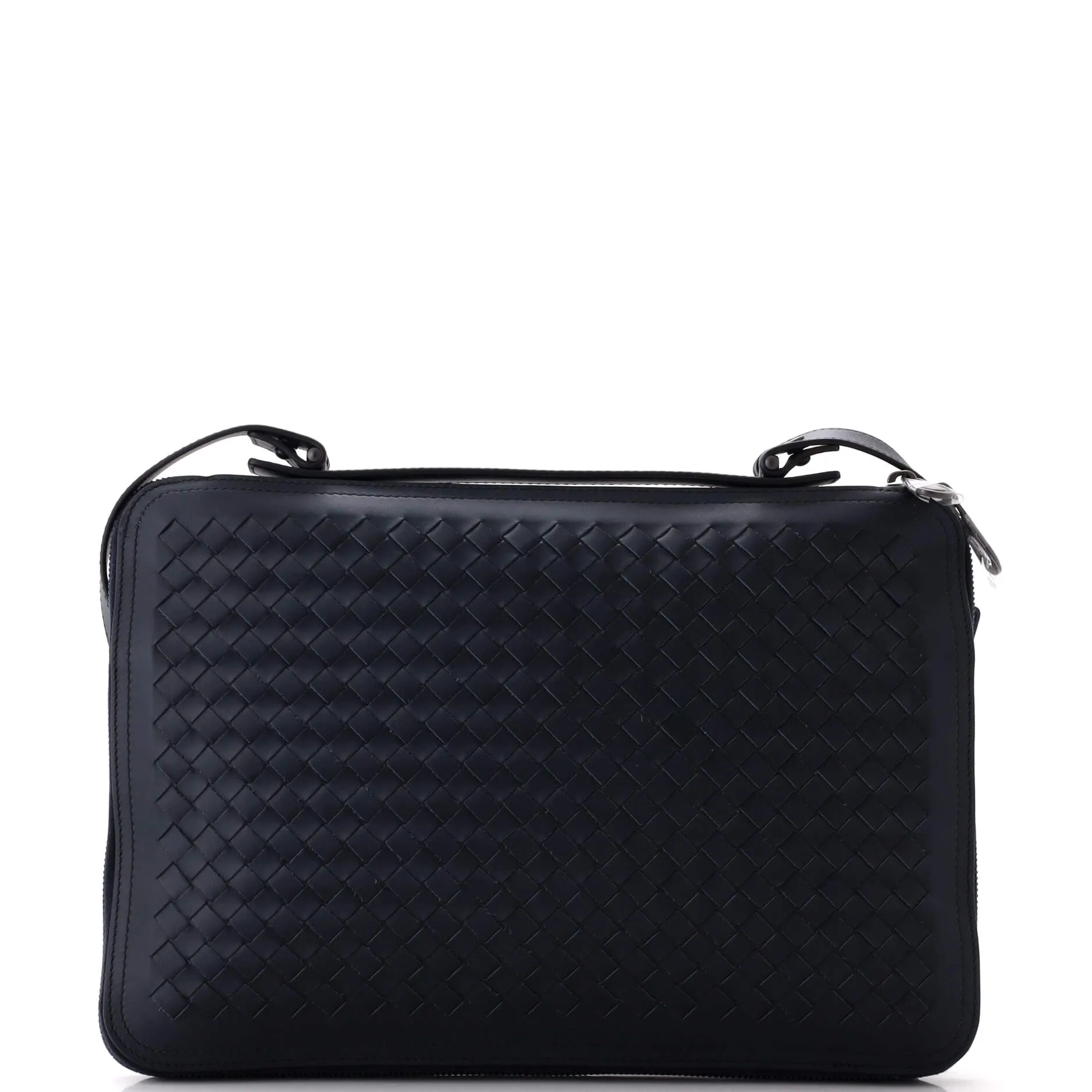 Slim Zip Around Briefcase Intrecciato Nappa