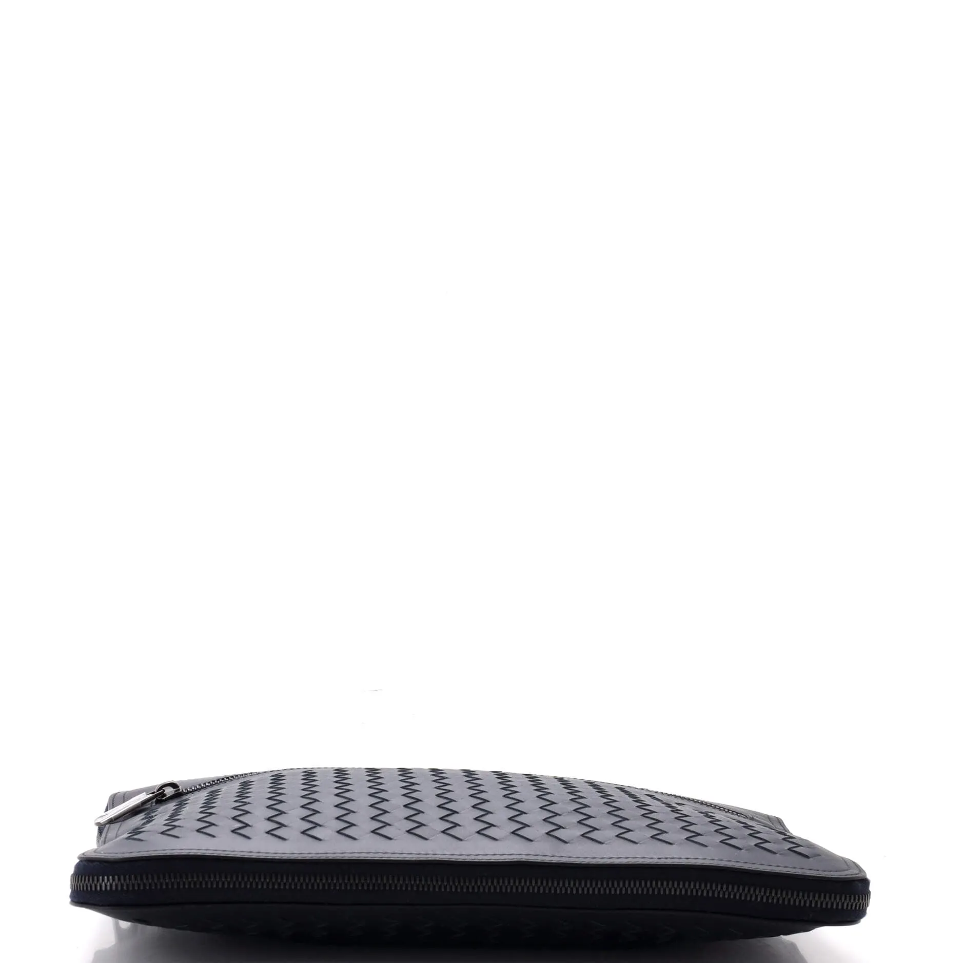 Slim Zip Around Briefcase Intrecciato Nappa