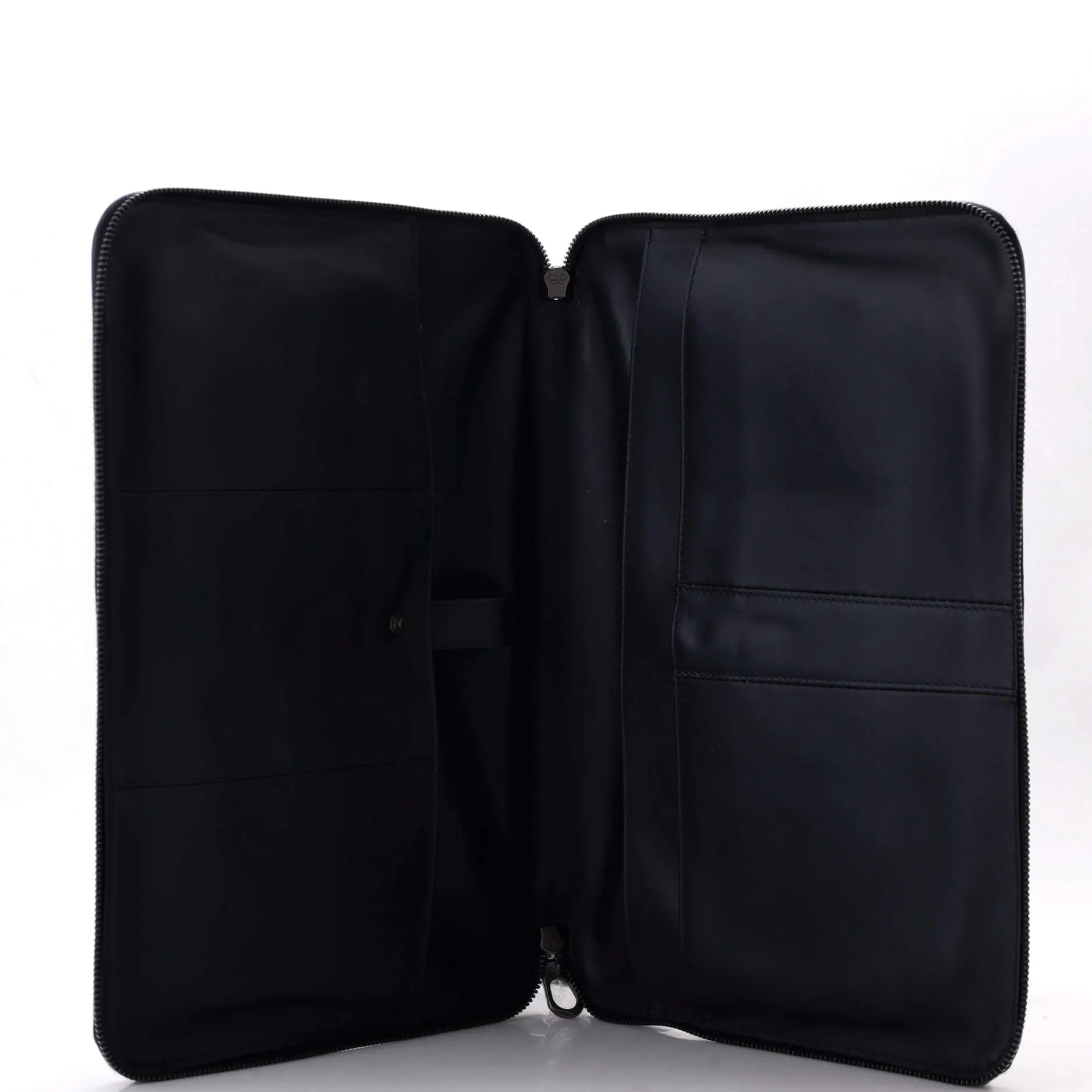 Slim Zip Around Briefcase Intrecciato Nappa