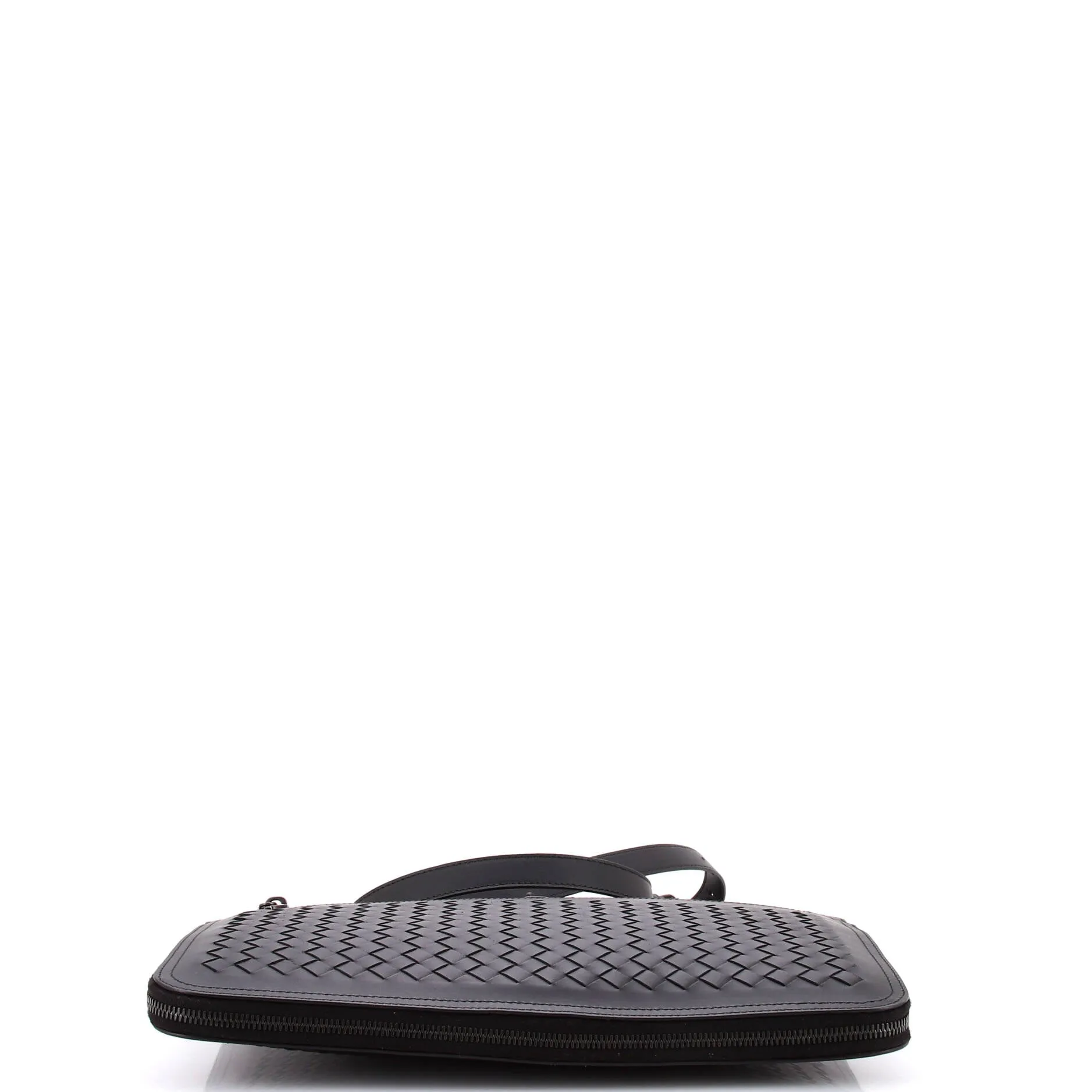 Slim Zip Around Briefcase Intrecciato Nappa