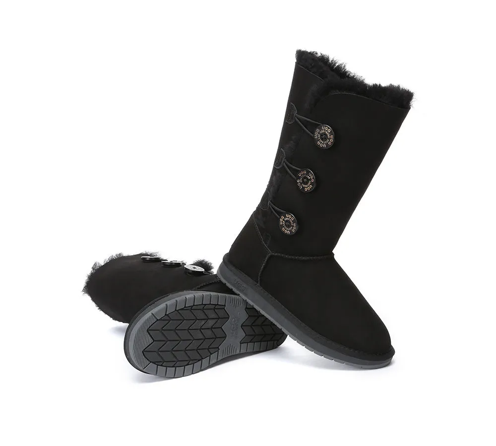 Tall Button Boots