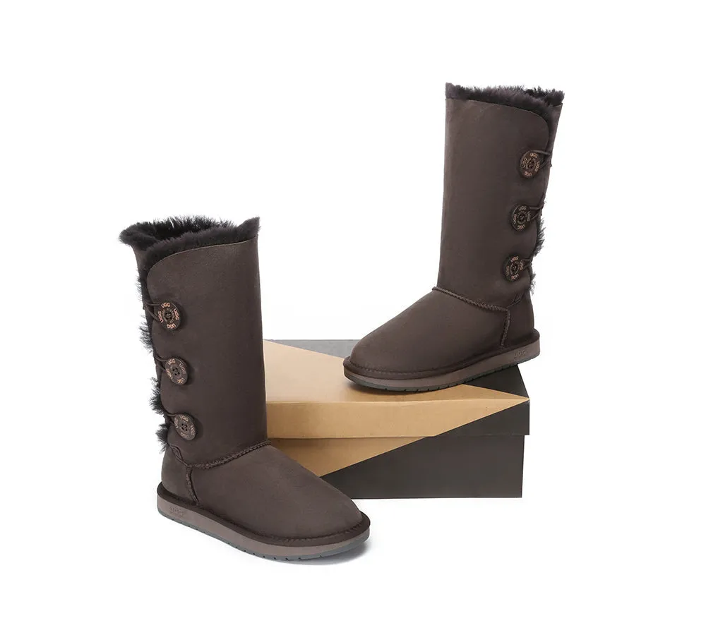 Tall Button Boots
