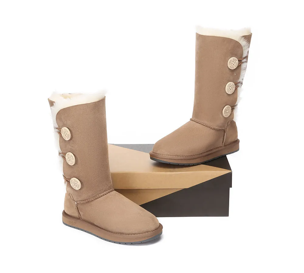 Tall Button Boots
