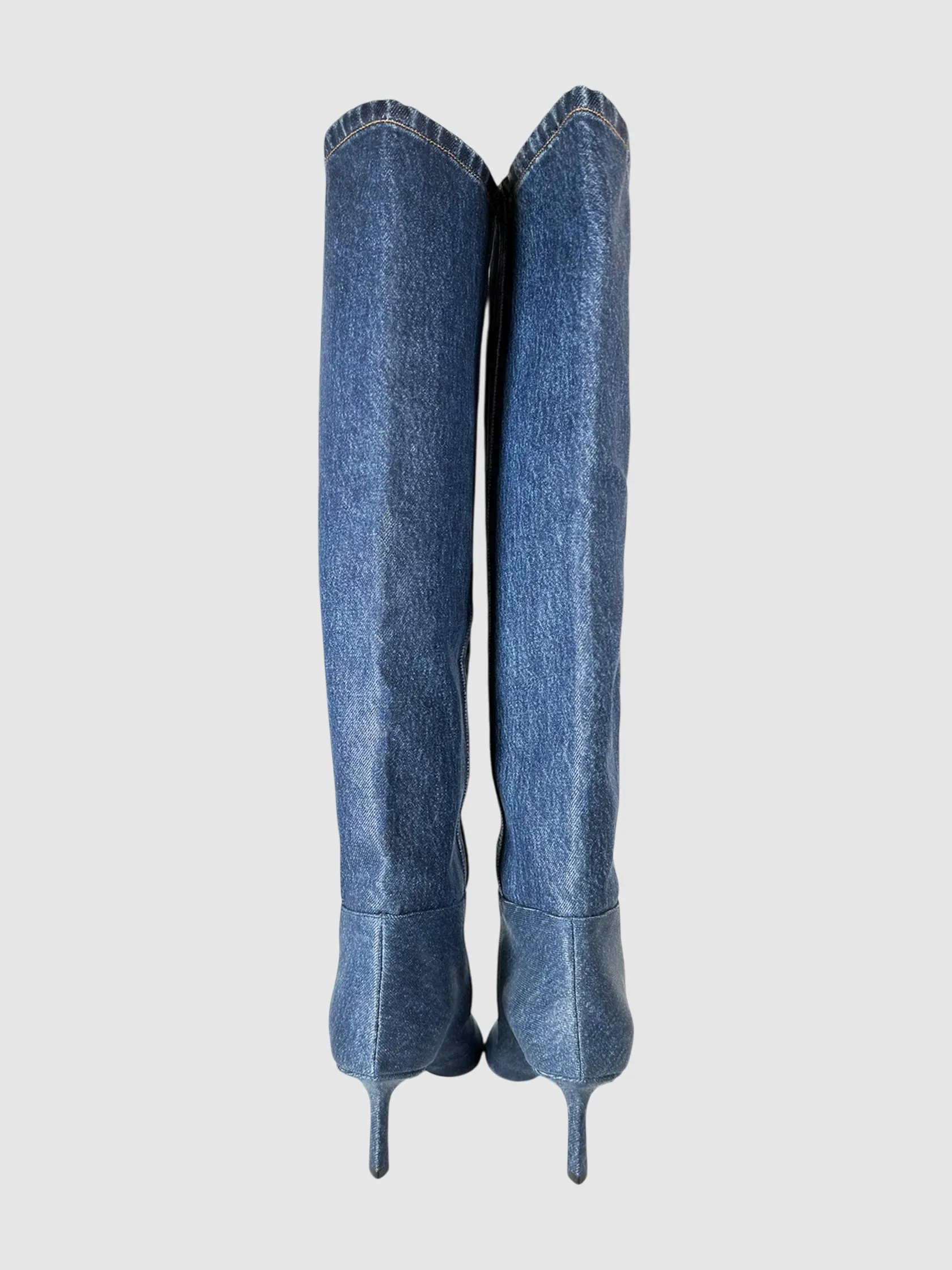 Tall Denim Boots