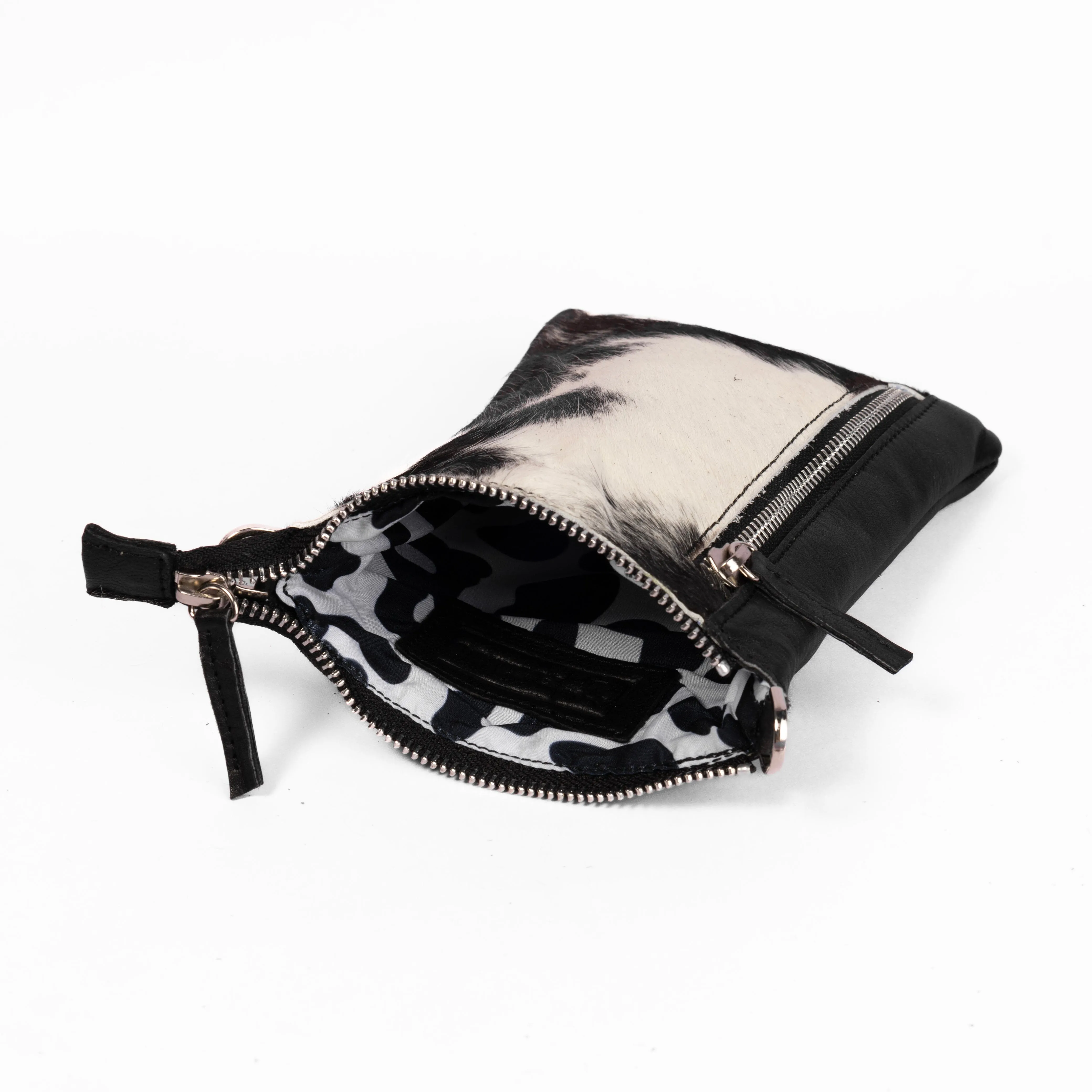 The Boomerang Cowhide Crossbody Phone Bag