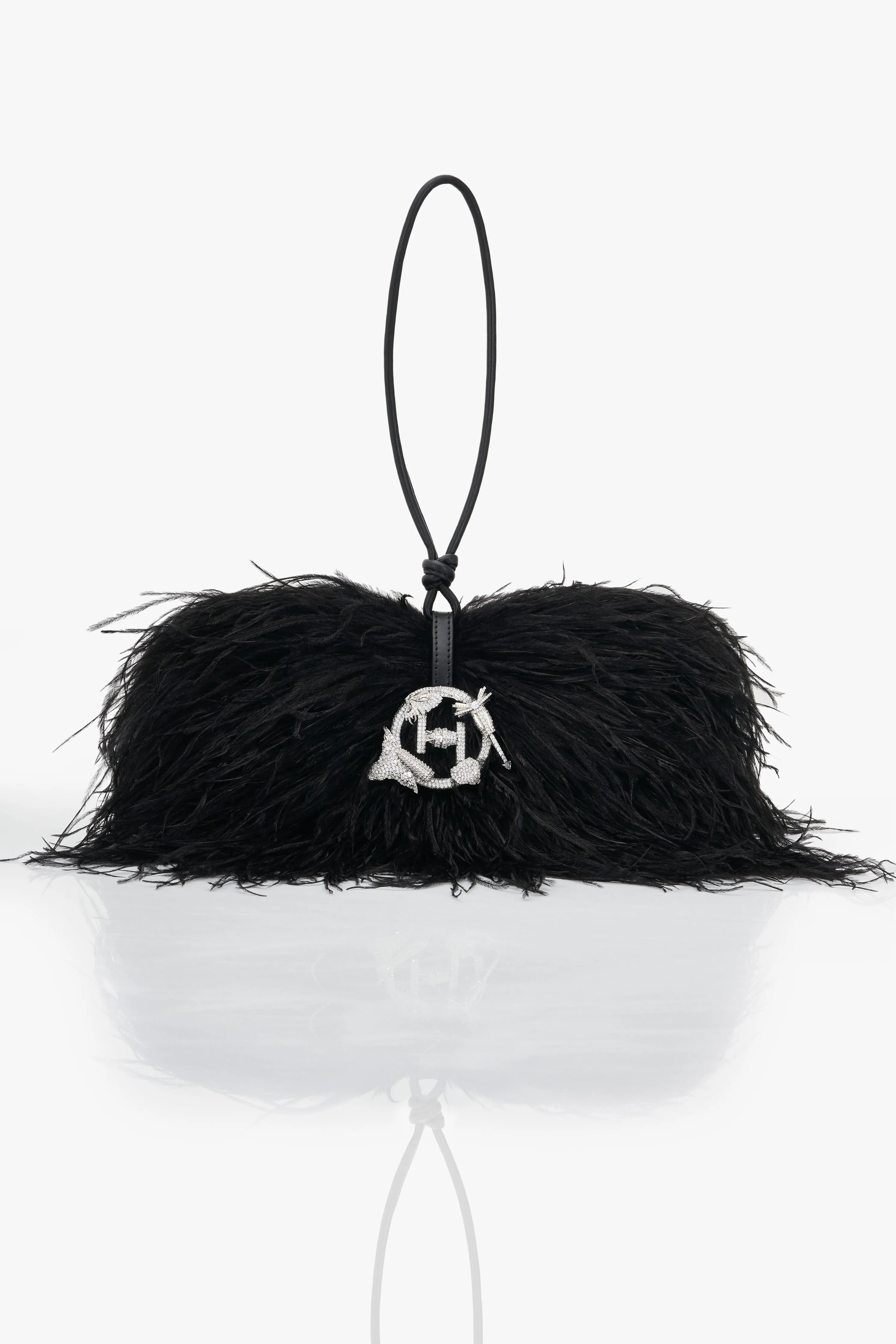 The Scarlet Caviar Black Midi Bag