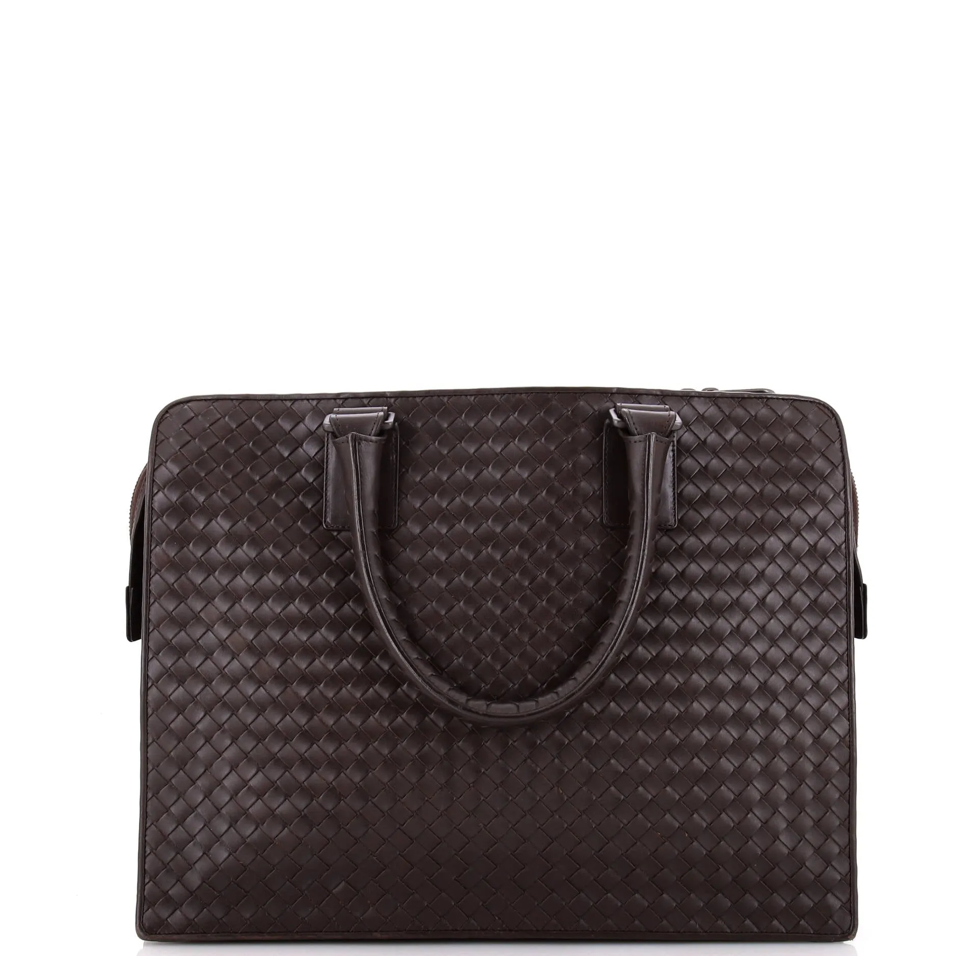Top Zip Briefcase Intrecciato Nappa Large