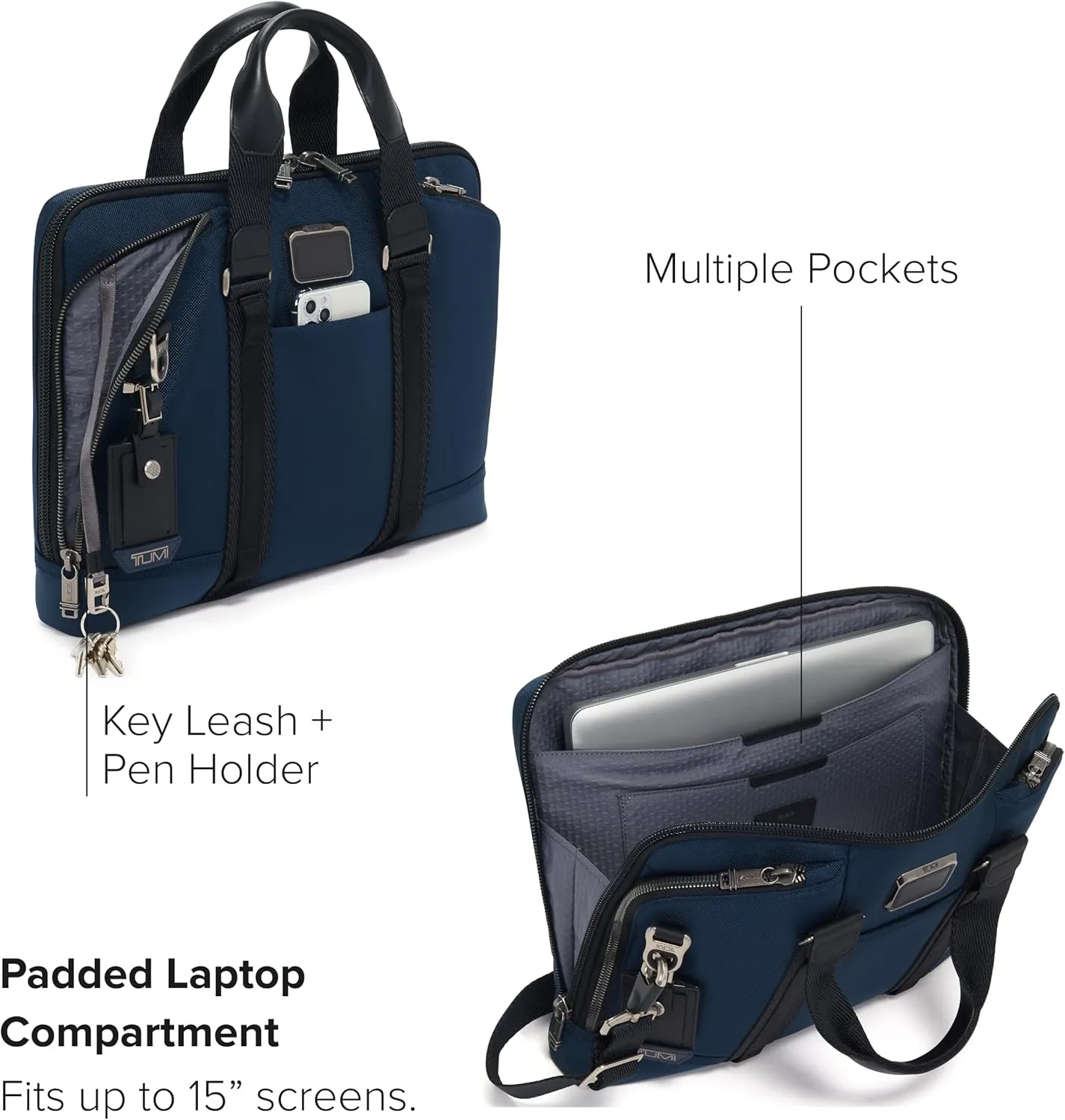 TUMI - Alpha Bravo Academy Brief - Compact Laptop Briefcase - Travel Laptop Bag