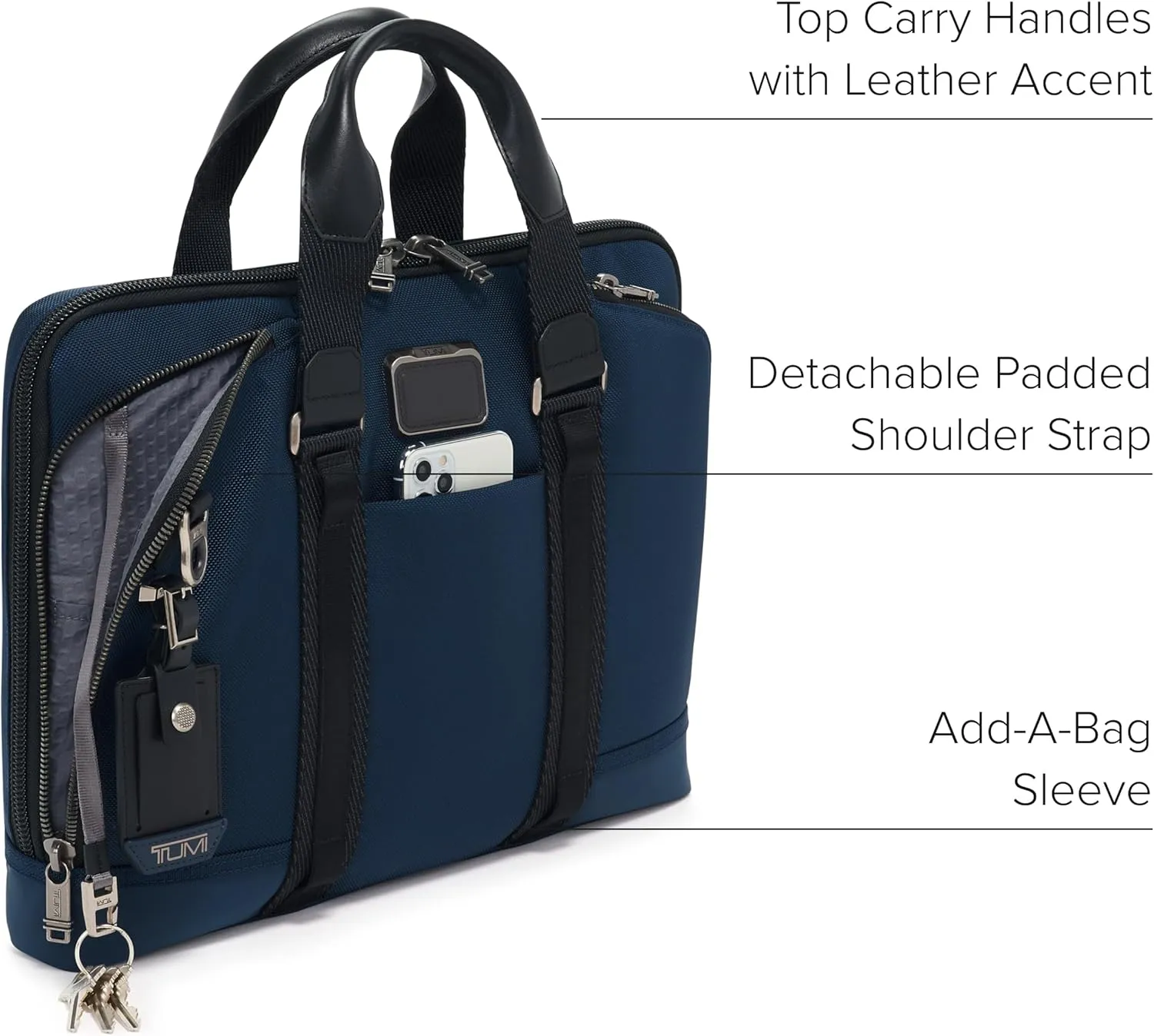 TUMI - Alpha Bravo Academy Brief - Compact Laptop Briefcase - Travel Laptop Bag