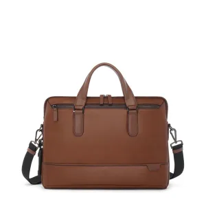 Tumi Harrison Sycamore Slim Briefcase - Cognac