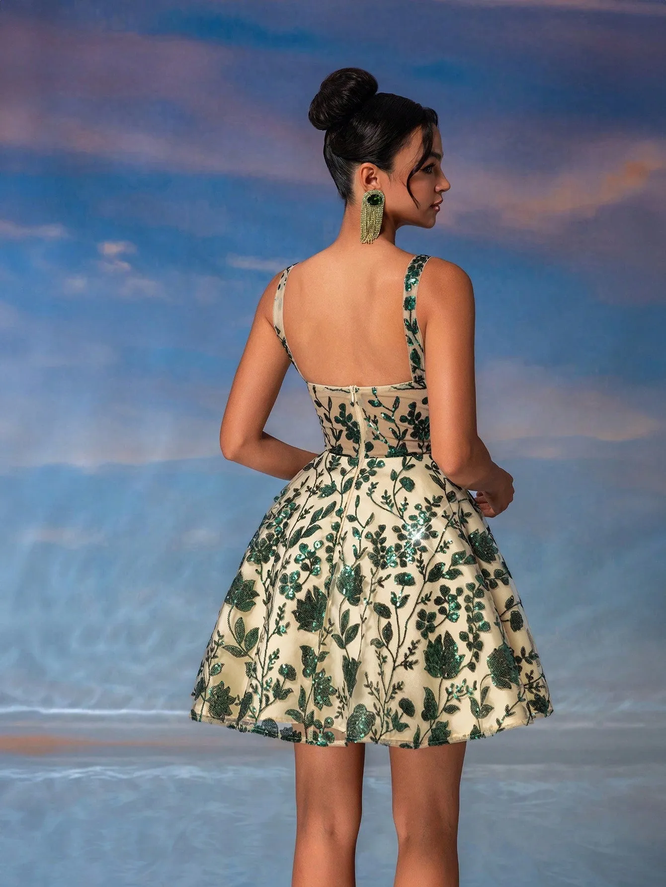 Vestido Elegante Lovelzi en Cherry Vibes