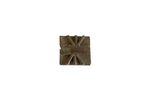 Vintage African Square Bronze Coin