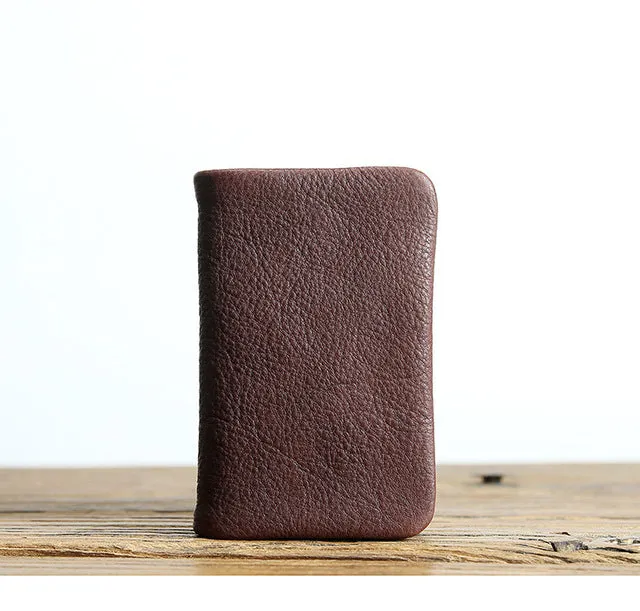 Vintage Handmade Short Zipper Coin Wallet