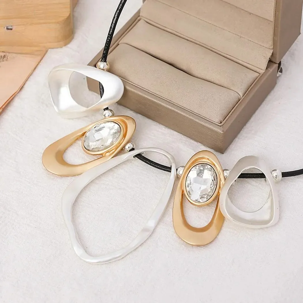 Vintage Statement Collares Necklace Suspension Pendants for Women