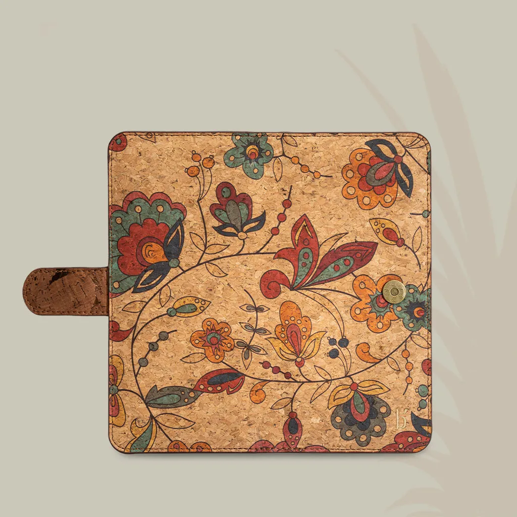 Virya Printed Cork Slimfold Wallet