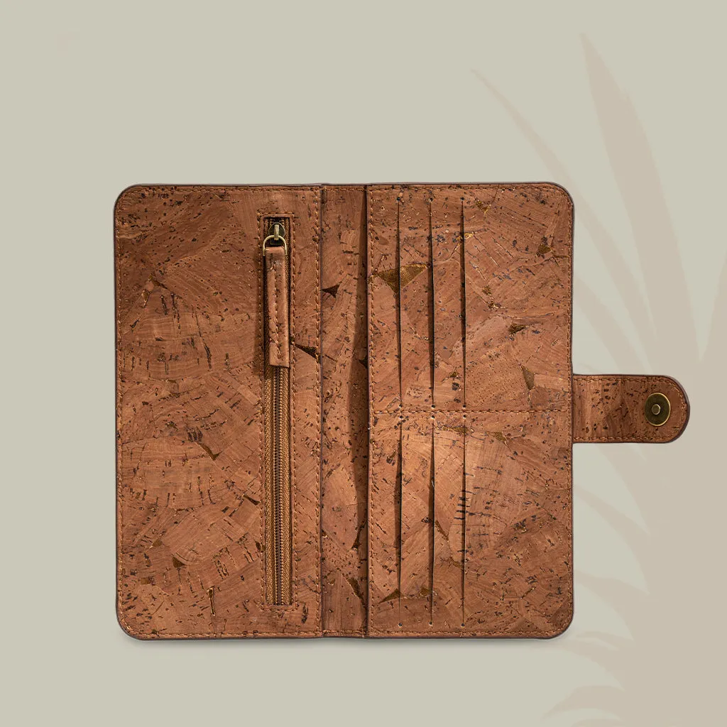 Virya Printed Cork Slimfold Wallet