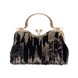 Women Sequin Evening Clutch Purse