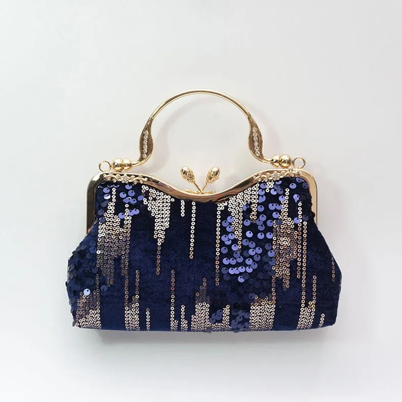Women Sequin Evening Clutch Purse