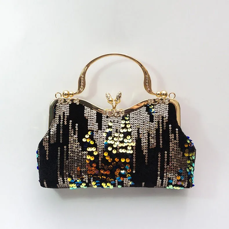Women Sequin Evening Clutch Purse