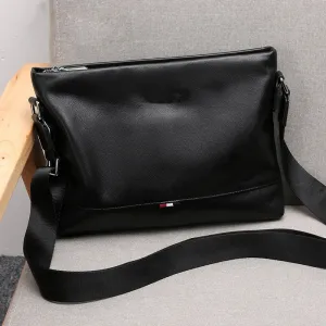 Women's Thick Genuine Leather Shoulder Bag: Vintage Style & Durable