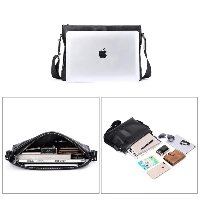 Women's Thick Genuine Leather Shoulder Bag: Vintage Style & Durable